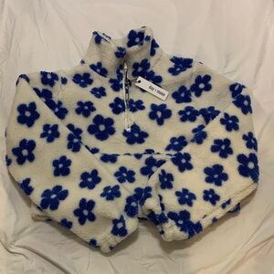 Day + Moon Floral Fleece Pullover